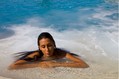 Postazione idromassaggio nella piscina termale esterna.